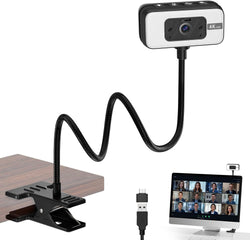 4K Webcam for PC with Light, PDAF Autofocus and Mic for PC Streaming