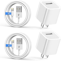 iPhone Charger,[MFi Certified] 2Pack 6FT Lightning Cable