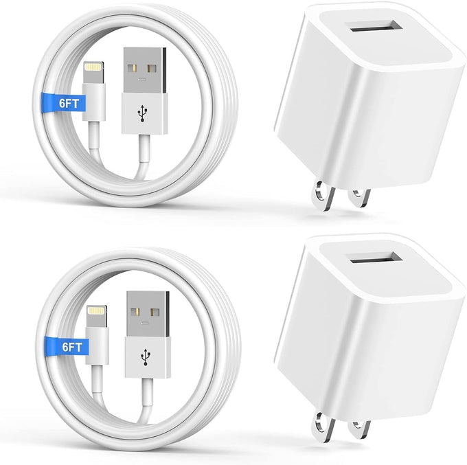 iPhone Charger,[MFi Certified] 2Pack 6FT Lightning Cable