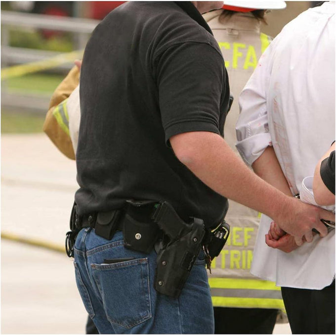 10-in-1 Tactical Modular Duty Belt w/Pouches for Law Enforcement
