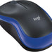 Logitech M185 Compact Ambidextrous Wireless Mouse with Rubber Grips - Blue