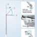 Viozon Tablet Floor Stand-Flexible Long Arm Tablet&Phone Holder,360° Angle Adjustable,Aluminum Alloy,Bedside,Sofaside,Desk,Compatible with 3.5-11 inches iPad,Kindle, iPhone 16 15 Plus/Pro Max -White