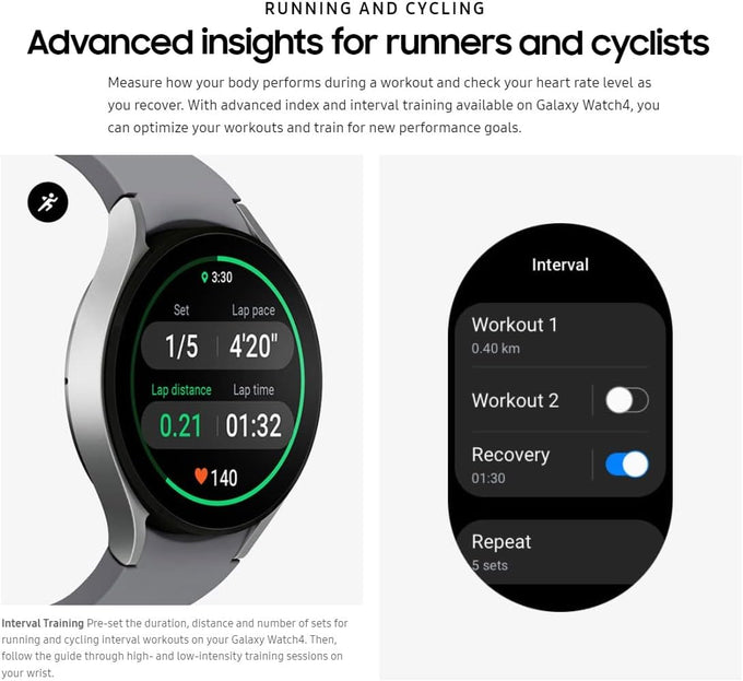 Samsung Galaxy Watch 4 Classic 42mm Smartwatch with ECG Monitor Tracker for Health Fitness Running Sleep Cycles GPS Fall Detection Bluetooth US Version, Black (Renewed)