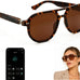 AI Smart Glasses, Aviator Sunglasses for Travel & Outdoors Activities
