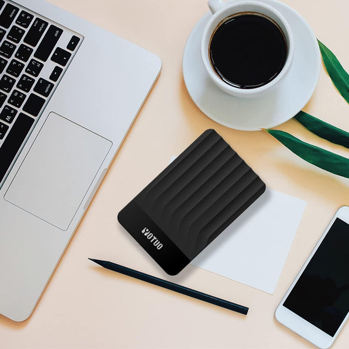YOTUO 500GB External Hard Drive, Portable Storage Expansion HDD, USB 3.0 & USB-C for PC, Mac, Desktop, Laptop, Smartphone, PS4, Xbox One, Xbox 360, Office & Game Black