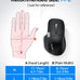 TECKNET Wireless Mouse, Side Scroll Bluetooth Rechargeable, 3-Device