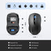TECKNET Bluetooth Mouse, 4000DPI Wireless Mouse Bluetooth for Laptop 2-in-1(BT 5.0/3.0+2.4Ghz) Computer Mouse, Portable PC Mouse Wireless with USB Receiver for Mac, Compatible with MacBook Chromebook
