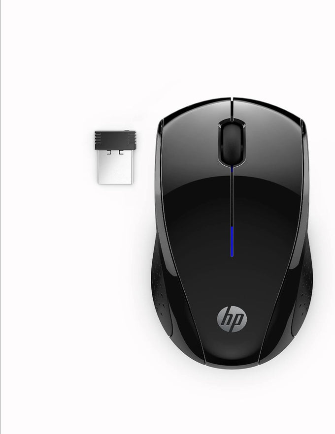 HP X3000 G3 Wireless Mouse - Black, 15-Month Battery, Side Grips for Control, Travel-Friendly, Blue LED, Powerful 1600 DPI Optical Sensor, Compatible with Wins PC/Laptop, Mac, Chromebook (683N7AA)