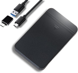 Ezekers Portable 500GB External Hard Drive - USB 3.0 & USB C for PC, Mac, PS5 (Storage Only), PS4, Phone (Android and iPhone 15/16/17) & Xbox - Ultra Fast