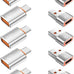 10-Pack 10Gbps/120W USB C to USB Adapter & C Male to 3.1 Female Adapter