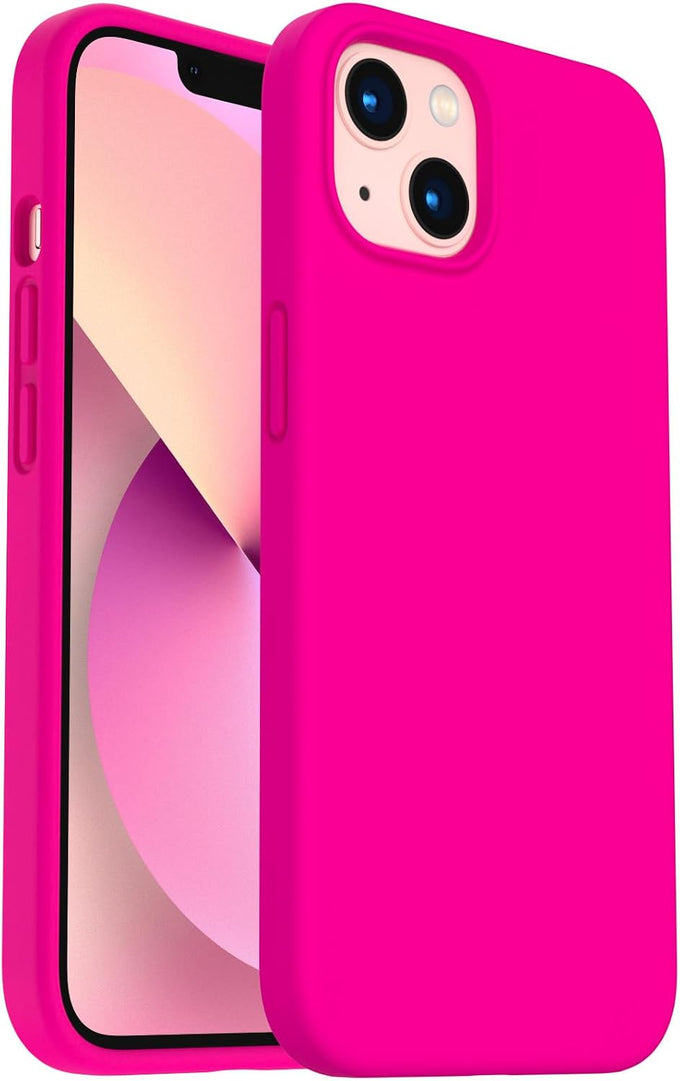 ORNARTO Designed for iPhone 13 Case, Shockproof Liquid Silicone-Blue
