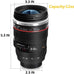 Chasing Y Camera Lens Coffee Mug -Thermal Tumbler Insulated Iced Cup with Spoon,13.5 OZ hot Coffee mug Gift for Him, Her,Mom,Dad Gifts, Photography, Friends,Camera accessories,Travel,School