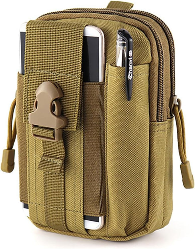Belt Pouch, Tactical Molle Phone Pouch EDC Utility Pouches Waist Bag Packs, Small Cell Phone Holster Gear Tool Gadget Pocket for Men Running