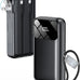 Portable Charger 50000mAh, Power Bank with Built-in Cables & Wall Plug