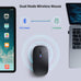 KANMABPC Wireless Bluetooth Mouse, Silent Dual Mode Mouse(Black)