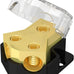 Joinfworld 12V Power Distribution Block Car Audio 2 Way Ground Distribution Block 0/2/4 Gauge in 4/8/10 Gauge Out 12 Volt Amp Distribution Block Splitter for Marine Automotive Car Boat