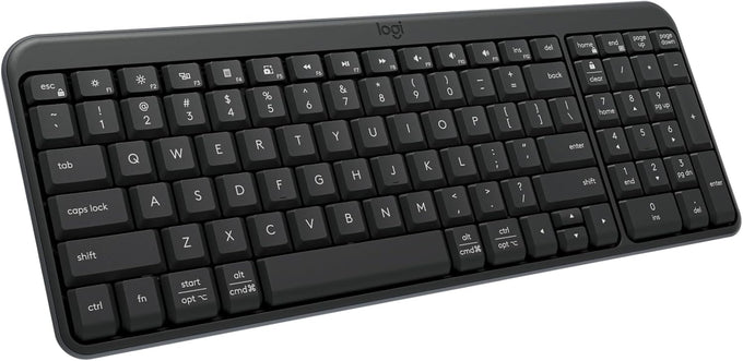 Logitech K250 Compact Wireless Bluetooth Keyboard with Number Pad, Graphite