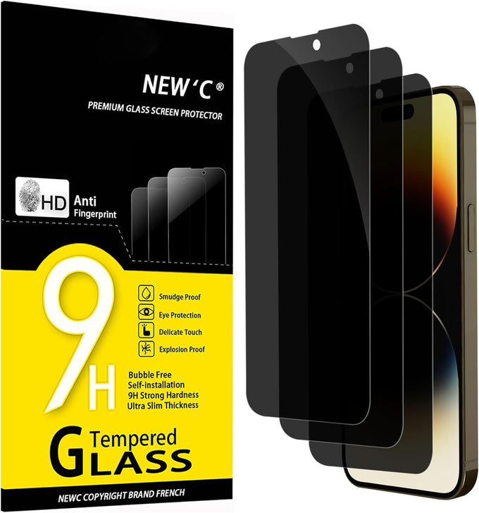 NEW'C for iPhone 16, iPhone 15 Screen Protector Installation Tool Included