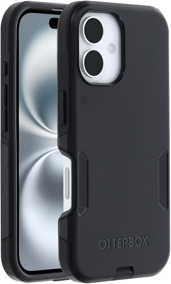OtterBox iPhone 16 Commuter Series Case - Black, Thin & Protective iPhone Case, Dual-Layer, Impact Absorbing - Material