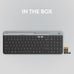 Logitech K585 Slim Wireless Keyboard with Built-in Phone Cradle - Graphite