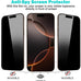 PEHAEL for iPhone 16 Pro Max Privacy Screen Protector+Camera Lens Protector