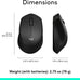 Logitech M330 Silent Plus Full Size 2.4 GHz Wireless Mouse - Black