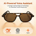 AI Smart Glasses, Aviator Sunglasses for Travel & Outdoors Activities