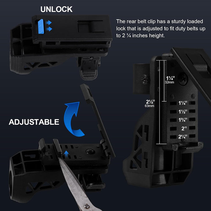 SAOPRKLER Flashlights High Lumens,Tactical Police Flashlight for Duty Belt