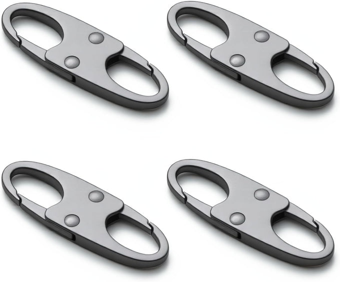 zelin Anti Theft Zipper Clips, Travel Essentials, Carabiner, 2Grey 2Silver