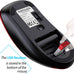 memzuoix 2.4G Wireless Mouse, 1400 DPI Mobile Optical Cordless Mouse with USB Receiver, Portable Computer Mice for Laptop, PC, Desktop, MacBook, 5 Buttons, Red