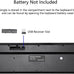 USB Silent Wireless Keyboard for Laptop Computer Full Size Number Pad Black