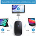 Afaartcci Rechargeable Wireless Mouse, Silent Bluetooth Mouse (Black)