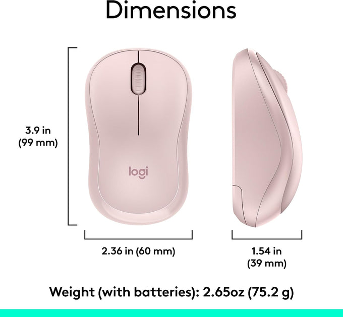 Logitech MK270 Full Size Wireless Keyboard and Mouse Combo - Rose