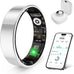 Smart Health Ring Fitness Tracker with Stress & Sleep Monitoring, Waterproof Activity Tracker, Compatible with iOS & Android, No Subscription Fee, Lightweight Wearable for Women & Men (Rose Gold, 11)