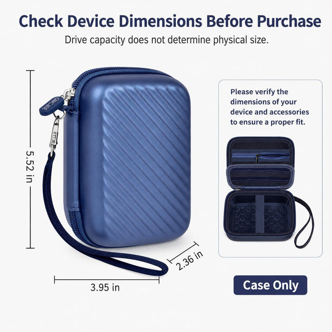 GWCASE External Hard Drive Case for Seagate, for WD, for Toshiba HDD SSD