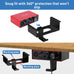 Under Desk Mount for Focusrite Scarlett Solo 3rd Gen/Solo 4th Gen with Headphone Hanger Stand,Under Desk Metal Shelf Organizer for Audio Interfaces and Studio Gear (Black Holder Only)