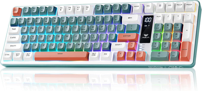 Aula S99pro V2 Wireless Gaming Keyboard,Silent Computer Creamy Keyboard