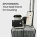 SPOTMINDERS Apple MFi Certified Wallet Tracker PRO Works with Apple Find My IP68 Rechargeable Tracking Card for Wallet Luggage Passport 0.07in Slim Credit Card Design Item Finder