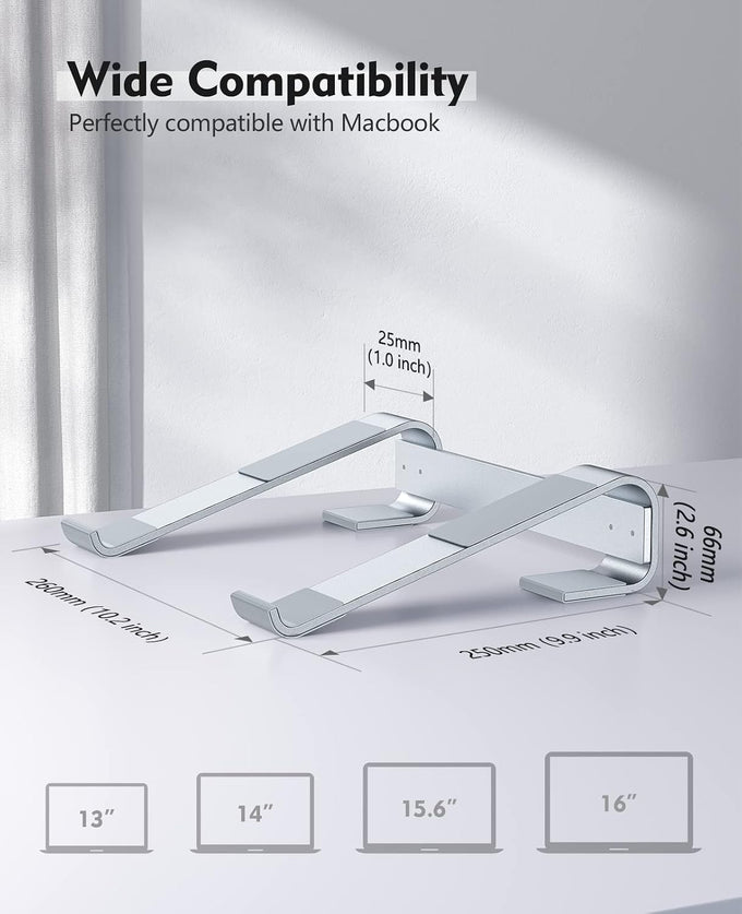Soqool Laptop Stand for Desk,Aluminum Computer Stand for Cooling