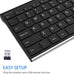 Arteck 2.4G USB Wireless Keyboard Full Size Keyboard for Computer/PC/Laptop