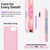 ORNARTO for iPhone 17e Case and for iPhone 16e Case 6.1'', Chalk Pink