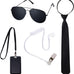 Pistha Agent Costume Secret Security Service Costume Accessories Halloween