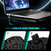 LIANGSTAR Laptop Cooling Pad, Gaming Laptop Cooler with 2 Quiet Big Fans, RGB 7 Color Light Change, Portable USB Laptop Stand 11 to 15.6 Inch, Slim and Easy Carry Working Study Outdoor Travel