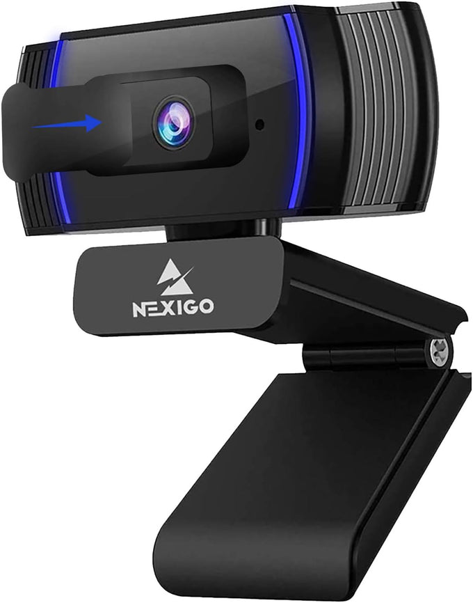 NexiGo N930AF Webcam with Microphone for Desktop, Autofocus, Webcam for Laptop, Computer Camera, 1080p HD USB Web Camera, Compatible with Zoom/Switch 2/Teams/Webex