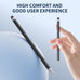 10 Pack Stylus Pen for Touchscreen, 2-in-1 for iPad iPhone Samsung