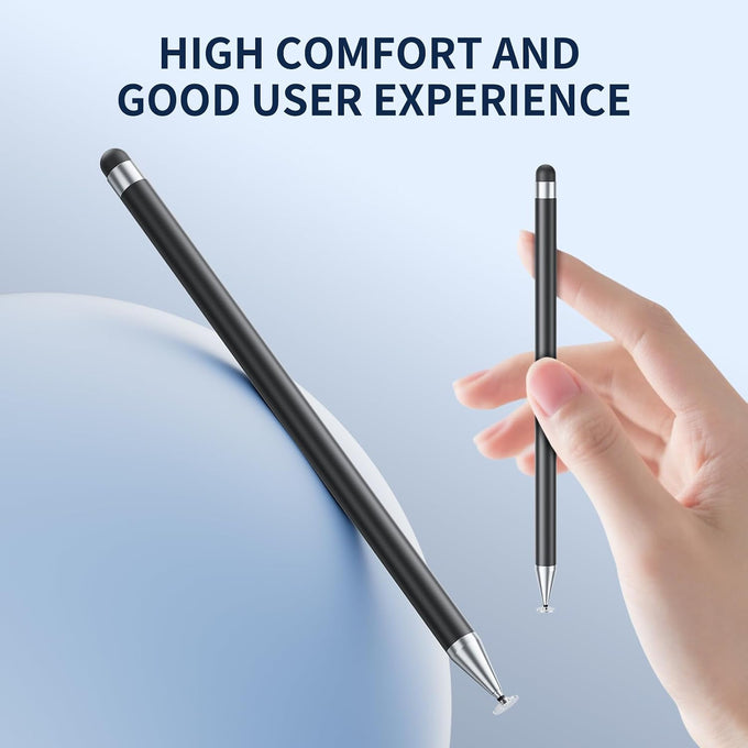 10 Pack Stylus Pen for Touchscreen, 2-in-1 for iPad iPhone Samsung
