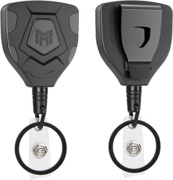 MNGARISTA Heavy Duty Retractable Badge Reel, 8 oz 31.5'' Keychain, 2 Pack