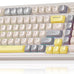 AULA 99 Key Keyboard, Wireless Pink Gaming Keyboard Creamy with Number Pad