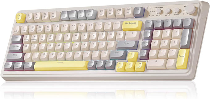 AULA S99 Wireless Keyboard,99 Key Computer Gaming Keyboards with Number Pad
