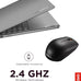 Lenovo 300 Wireless Mouse, Black, Computer Mouse for PC and Laptop with Windows, Ambidextrous Design, 2.4 GHz Nano USB Receiver, 12 Month Battery Life